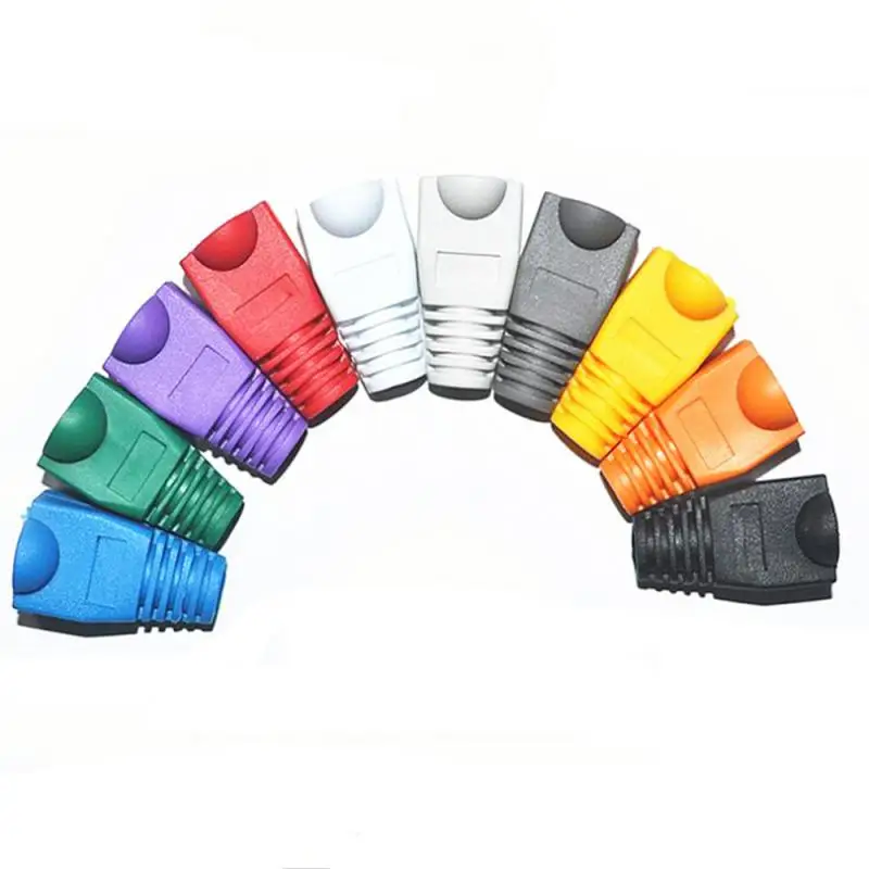 RYRA RJ-45 Network Crystal Head Sheath CAT6 CAT5e Adapter Cap Ten Colors Connector Plugs Protective Sleeve Multicolour 100pcs
RYRA RJ-45 Network Crystal Head Sheath CAT6 CAT5e Adapter Cap Ten Colors Connector Plugs Protective Sleeve Multicolour 100pcs