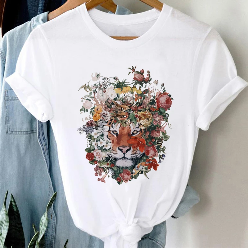 Women Flowers Tigger Casual Tshirt 90s Cartoon Short Sleeve Graphic Summer Fashion Print Female Clothes Tops Tees Tshirt T-Shirt
Women Flowers Tigger Casual Tshirt 90s Cartoon Short Sleeve Graphic Summer Fashion Print Female Clothes Tops Tees Tshirt T-Shirt