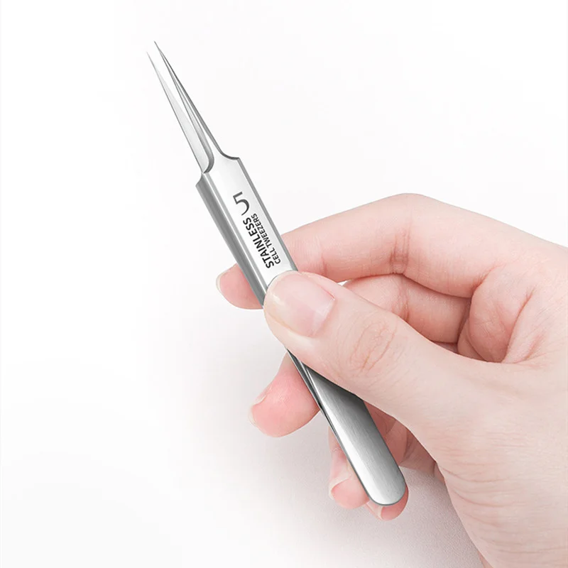 German Ultra-fine No. 5 Cell Pimples Blackhead Clip Tweezers Beauty Salon Special Scraping & Closing Artifact Acne Needle Tool
German Ultra-fine No. 5 Cell Pimples Blackhead Clip Tweezers Beauty Salon Special Scraping & Closing Artifact Acne Needle Tool