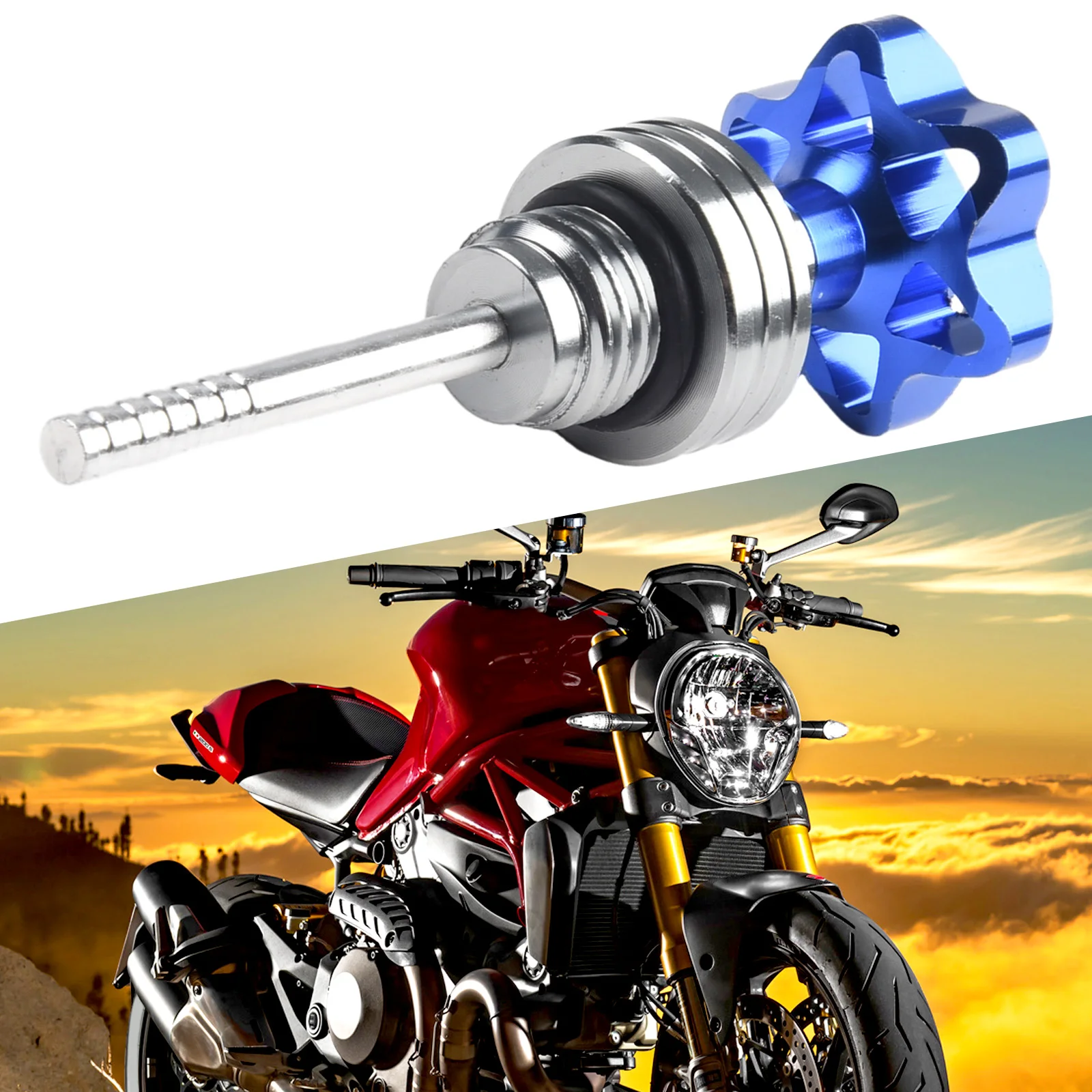 1pcs Scooter Motorcycle Engine Oil Dipstick Filler Cap Plug Engine Crankcase Oil Level Gauge Red Blue Black Gold Silver
1pcs Scooter Motorcycle Engine Oil Dipstick Filler Cap Plug Engine Crankcase Oil Level Gauge Red Blue Black Gold Silver