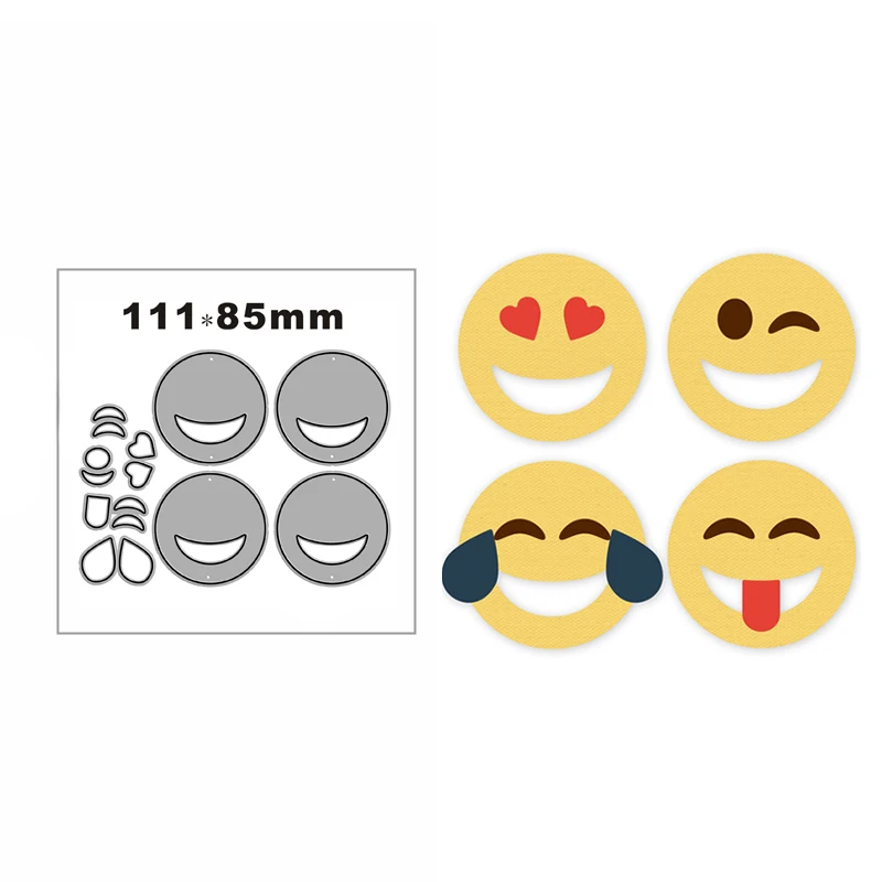 New Assembled Emoticon Pack Metal Cutting Die Scrapbook Template Cutting Card Making Decorative Relief Photo Album Diy Crafts
New Assembled Emoticon Pack Metal Cutting Die Scrapbook Template Cutting Card Making Decorative Relief Photo Album Diy Crafts