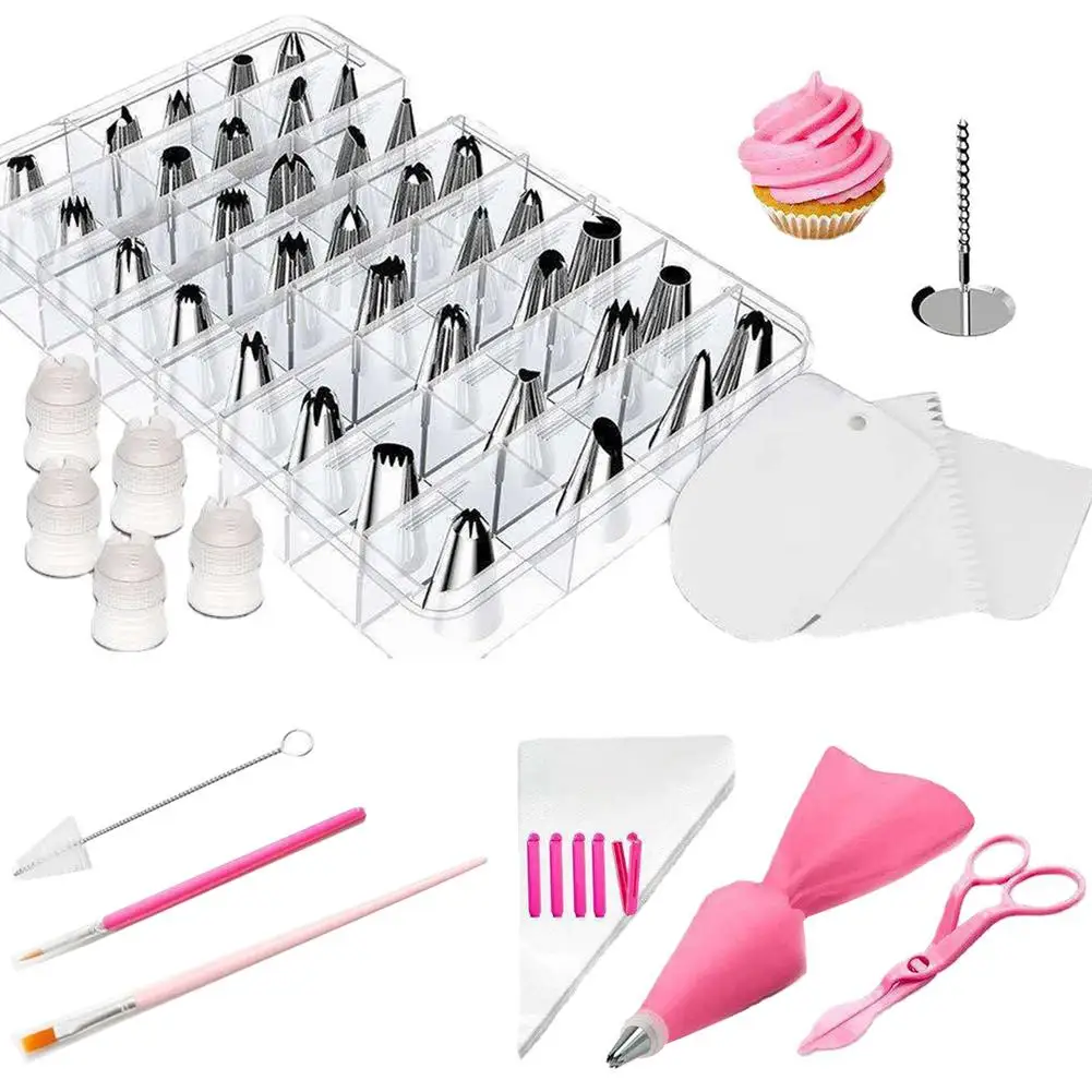 83pcs Cake Decorating Kit Various Shapes Stainless Steel Piping Tips Piping Bags Set Diy Baking Decoration
83pcs Cake Decorating Kit Various Shapes Stainless Steel Piping Tips Piping Bags Set Diy Baking Decoration