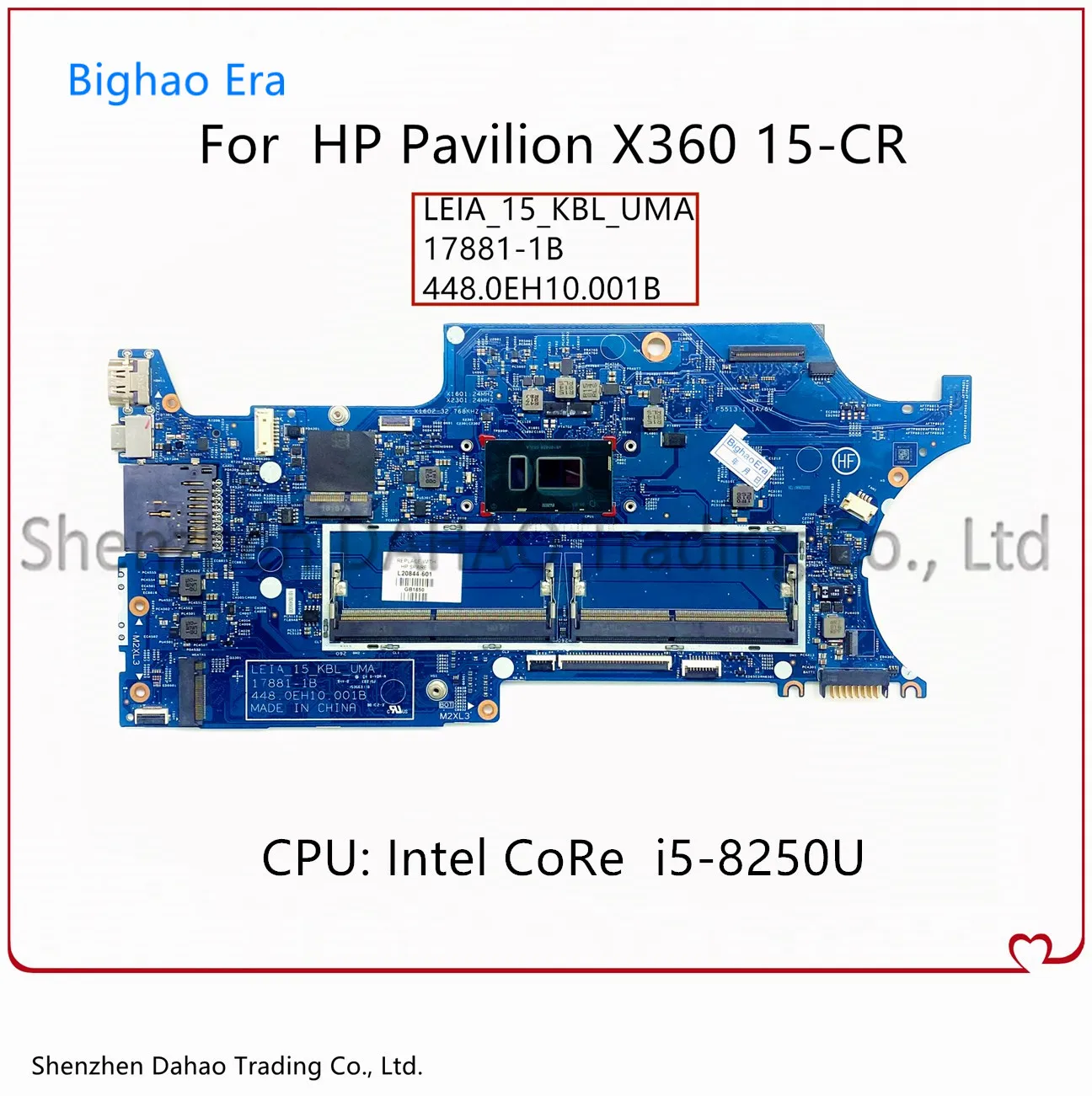 Материнская плата для ноутбука HP Pavilion X360 15-CR 15-CR0053WM, модель 17881-1B 448.0EH10.001B L20844-001 с процессором i5-8250U DDR4
Материнская плата для ноутбука HP Pavilion X360 15-CR 15-CR0053WM, модель 17881-1B 448.0EH10.001B L20844-001 с процессором i5-8250U DDR4
