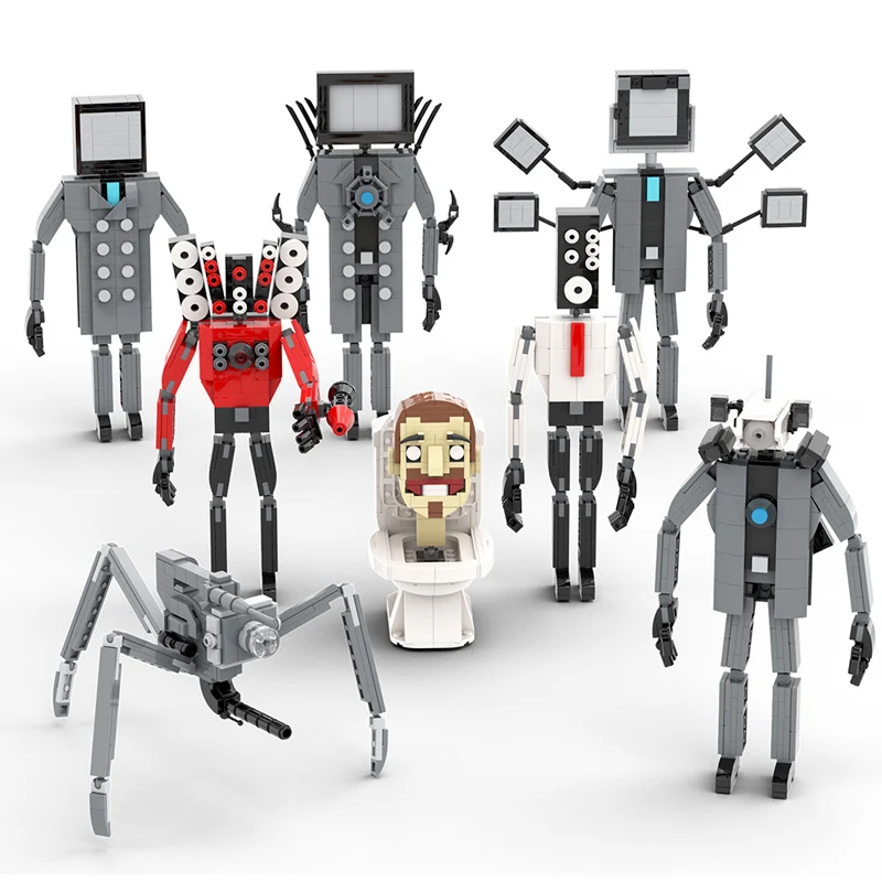 Конструктор Moc Skibidi унитаз, камера, динамик, кирпичи, звуковые модели роботов, Наборы украшений, игрушка для творчества
Конструктор Moc Skibidi унитаз, камера, динамик, кирпичи, звуковые модели роботов, Наборы украшений, игрушка для творчества