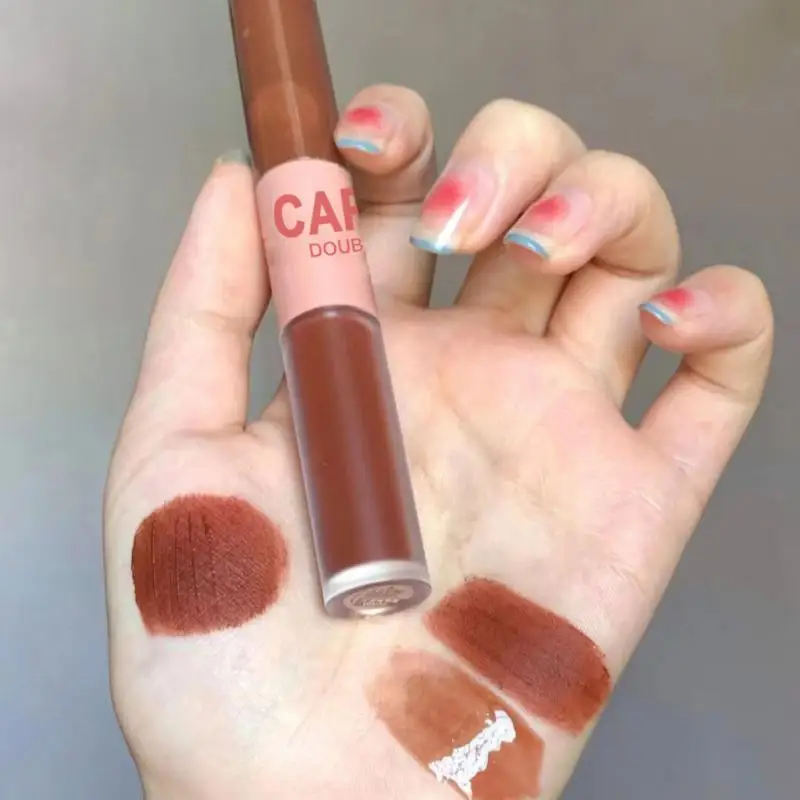 3/1Pcs Double-headed Liquid Lipstick Mud Milk Tea Lip Gloss Chestnut Lip Mud Mirror Water Gloss Matte Long-Lasting Waterproof
3/1Pcs Double-headed Liquid Lipstick Mud Milk Tea Lip Gloss Chestnut Lip Mud Mirror Water Gloss Matte Long-Lasting Waterproof