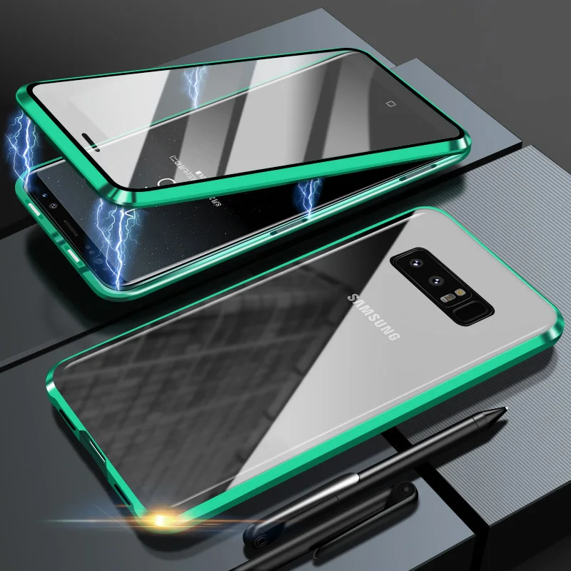 Double-sided Magnetic 360 Protect Case For Samsung M51 A51 A71 A41 A50 A70 M31 S20FE S10 S9 S8 Note20 Tempered Glass Metal Cover
Double-sided Magnetic 360 Protect Case For Samsung M51 A51 A71 A41 A50 A70 M31 S20FE S10 S9 S8 Note20 Tempered Glass Metal Cover