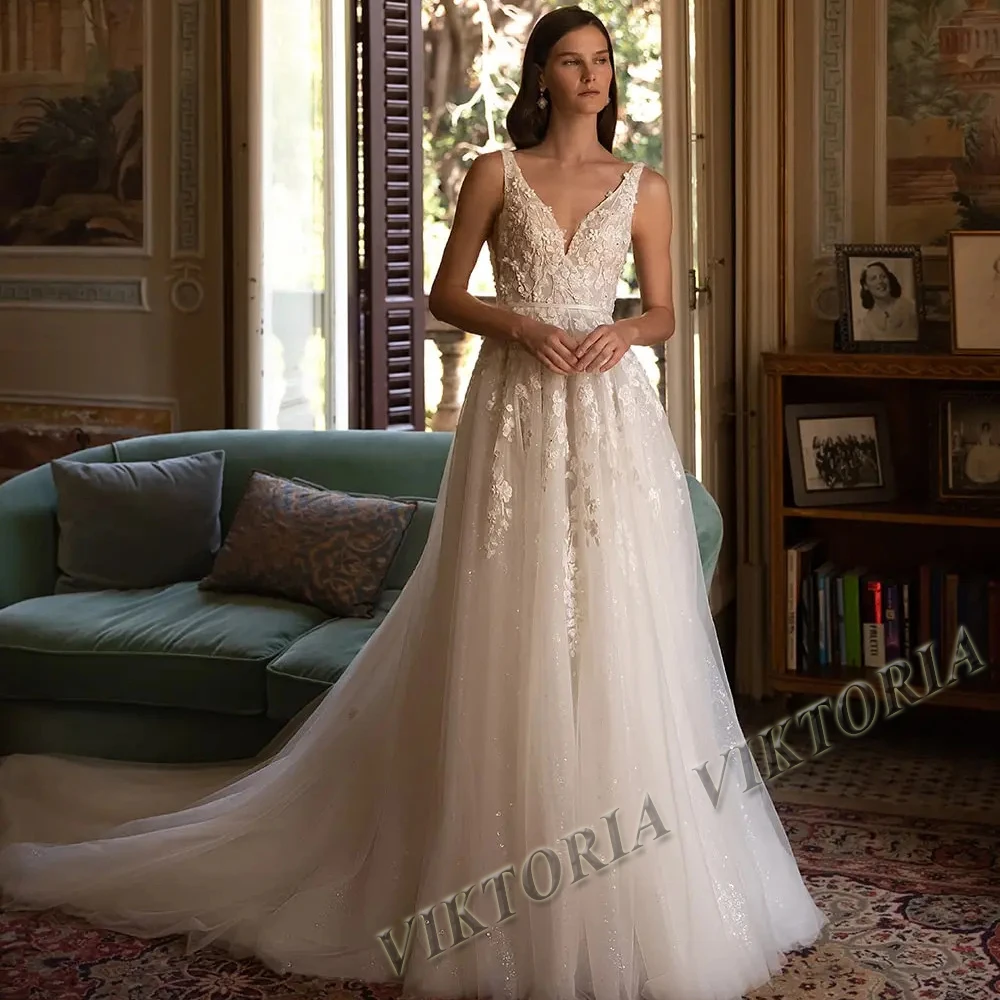 VIKTORIA Fashionable Wedding Dresses For Women V-Neck TANK Appliques Zipper 2023 Bride Made To Order Vestidos De Novia
VIKTORIA Fashionable Wedding Dresses For Women V-Neck TANK Appliques Zipper 2023 Bride Made To Order Vestidos De Novia