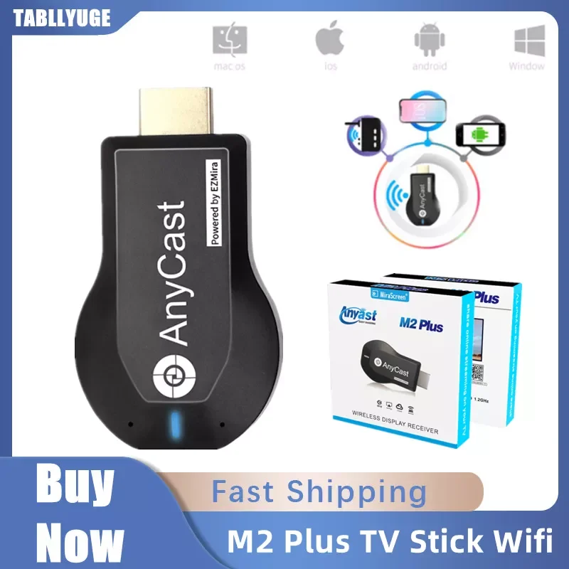 NEW2023 1080P Wireless WiFi Display TV Dongle Receiver HDMI-compatible TV Stick M2 Plus for DLNA Miracast for AnyCast Airplay An
NEW2023 1080P Wireless WiFi Display TV Dongle Receiver HDMI-compatible TV Stick M2 Plus for DLNA Miracast for AnyCast Airplay An
