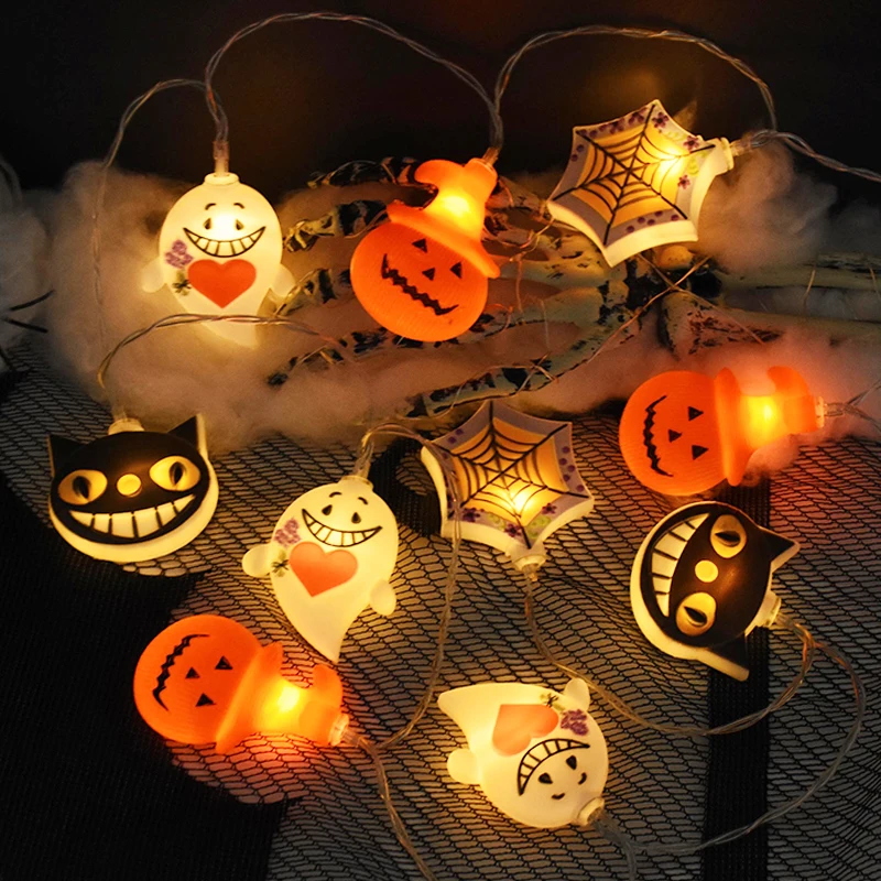 1.5m 10led Halloween Pumpkin Ghost Light String Ornaments Halloween Decoration For Home Diy Festival Party 2023 Hanging Lamps
1.5m 10led Halloween Pumpkin Ghost Light String Ornaments Halloween Decoration For Home Diy Festival Party 2023 Hanging Lamps