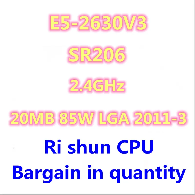 Процессор E5 2630 V3 2630V3 2,4 ГГц 20 МБ 8 ядер 85 Вт Разъем LGA 2011-3 SR206 E5-2630 V3
Процессор E5 2630 V3 2630V3 2,4 ГГц 20 МБ 8 ядер 85 Вт Разъем LGA 2011-3 SR206 E5-2630 V3