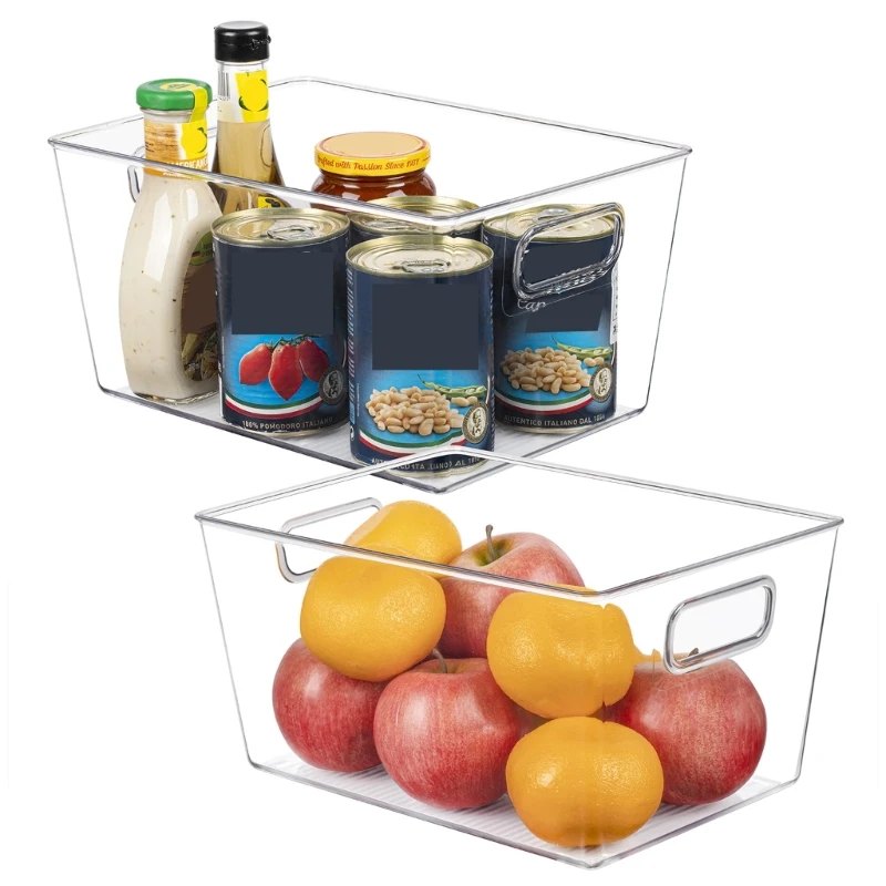 2pcs Clear Storage Boxes with Handles Household Containers BPA Free Boxes for Dormitory Bathroom Bedroom Sundries B03E
2pcs Clear Storage Boxes with Handles Household Containers BPA Free Boxes for Dormitory Bathroom Bedroom Sundries B03E