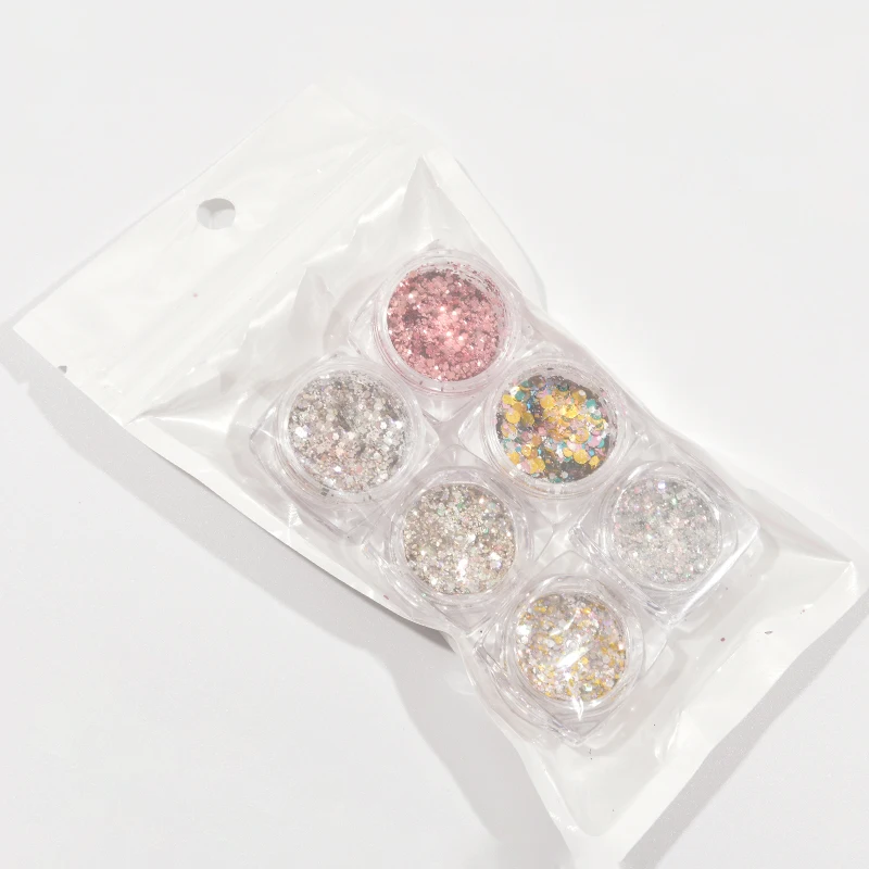 6Jars/Set Mermaid Flakes Nail Glitter Holographic Sequins Powder 3D Manicure Nails Paillettes Flake For Nail Art Decoration T-3
6Jars/Set Mermaid Flakes Nail Glitter Holographic Sequins Powder 3D Manicure Nails Paillettes Flake For Nail Art Decoration T-3