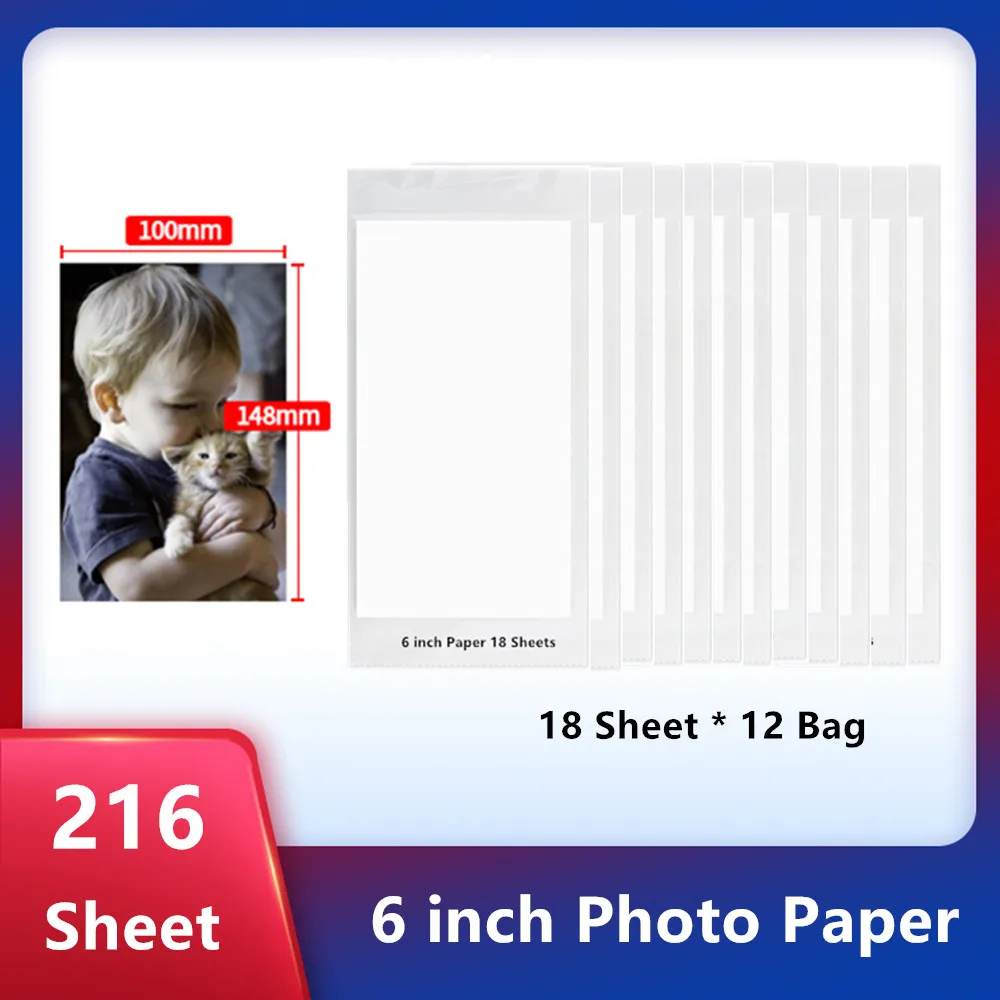 Photo Paper 6 inch 4"x6" Compatible for Canon Selphy pcc cp400 CP1500 CP1300 for CP1200 CP1000 Printer
Photo Paper 6 inch 4"x6" Compatible for Canon Selphy pcc cp400 CP1500 CP1300 for CP1200 CP1000 Printer
