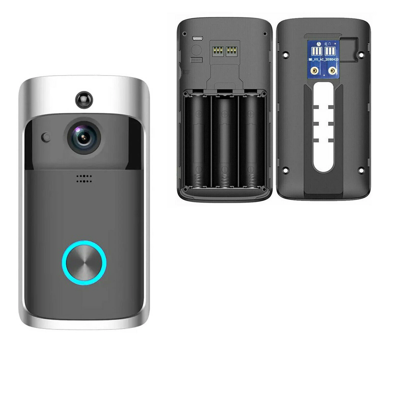 Wireless WiFi Video Doorbell Camera 720P Video Doorbell Motion Detection Night Vision 2-Way Audio
Wireless WiFi Video Doorbell Camera 720P Video Doorbell Motion Detection Night Vision 2-Way Audio