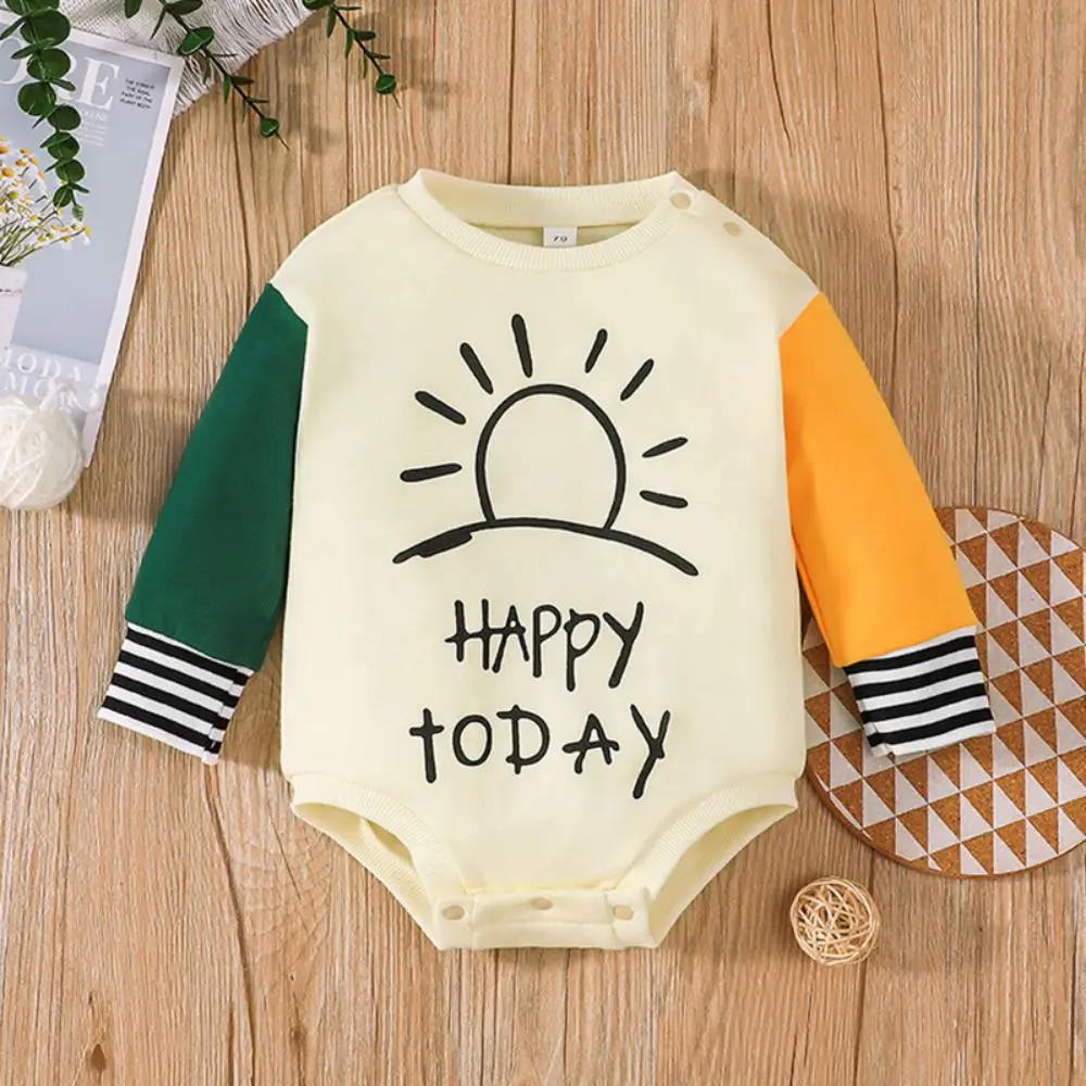 Autumn Newborn Baby Bodysuits Clothes for Boys Girls Cotton Letter Print Long Sleeve Pullover Romper Jumpsuits 0-3 Year Playsuit
Autumn Newborn Baby Bodysuits Clothes for Boys Girls Cotton Letter Print Long Sleeve Pullover Romper Jumpsuits 0-3 Year Playsuit