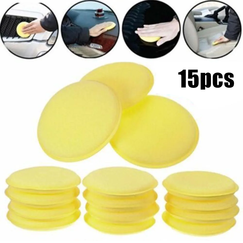 15PCS Car Foam Sponge Wax Applicator Round Car Polishing And Waxing Sponge Car Detailing Cleaning Tools Cleaning Supplies
15PCS Car Foam Sponge Wax Applicator Round Car Polishing And Waxing Sponge Car Detailing Cleaning Tools Cleaning Supplies