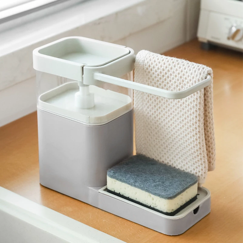 1pc Kitchen Soap Dispenser Bathroom Dishwashing Liquid Press Outlet Box Wipe Rack Sponge Drain Storage Holders Dish Towel Hanger
1pc Kitchen Soap Dispenser Bathroom Dishwashing Liquid Press Outlet Box Wipe Rack Sponge Drain Storage Holders Dish Towel Hanger