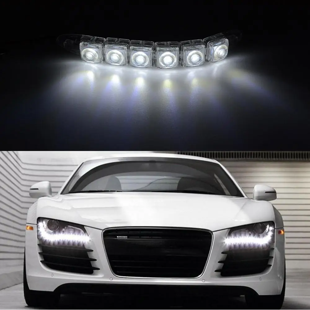 1x Universal Car Led DRL Daytime Running Light Flexible 6LED Waterproof Driving Fog Bulb Warning Lamp Car Styling DC12V Auto LED
1x Universal Car Led DRL Daytime Running Light Flexible 6LED Waterproof Driving Fog Bulb Warning Lamp Car Styling DC12V Auto LED