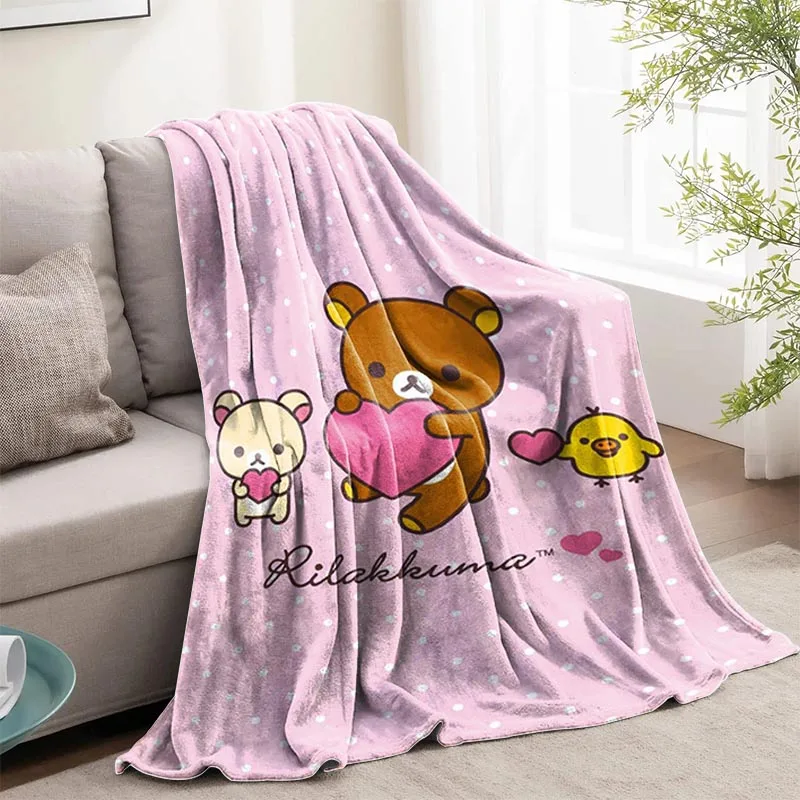 Rilakkuma Cute Throw Blanket for Sofa Bedspread on the Bed Fluffy Soft Blankets Bedroom Decoration Decorative Fleece Boho Custom
Rilakkuma Cute Throw Blanket for Sofa Bedspread on the Bed Fluffy Soft Blankets Bedroom Decoration Decorative Fleece Boho Custom