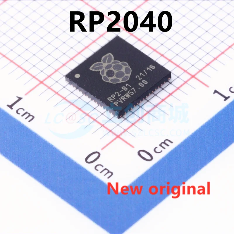 10PCS RP2040 package QFN-56 ARM Cortex-M0 133MHz RAM: 264KB MCU (MCU/MPU/SOC) IC chip
10PCS RP2040 package QFN-56 ARM Cortex-M0 133MHz RAM: 264KB MCU (MCU/MPU/SOC) IC chip
