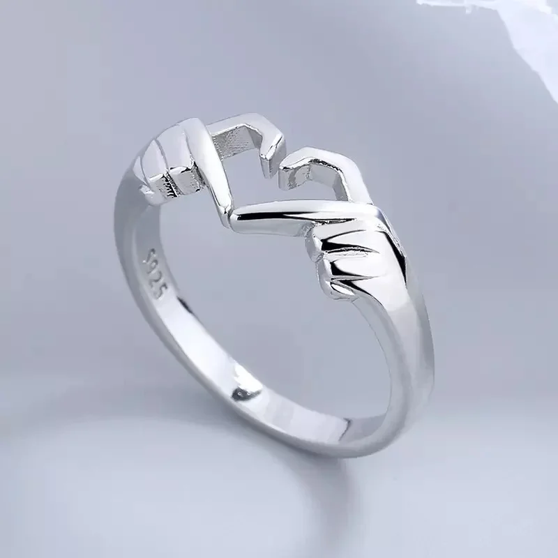 Original Design Romantic Hands Than Heart Pattern Ring for Women's Fun Personality Stainless Steel Ring Fashion Jewelry
Original Design Romantic Hands Than Heart Pattern Ring for Women's Fun Personality Stainless Steel Ring Fashion Jewelry