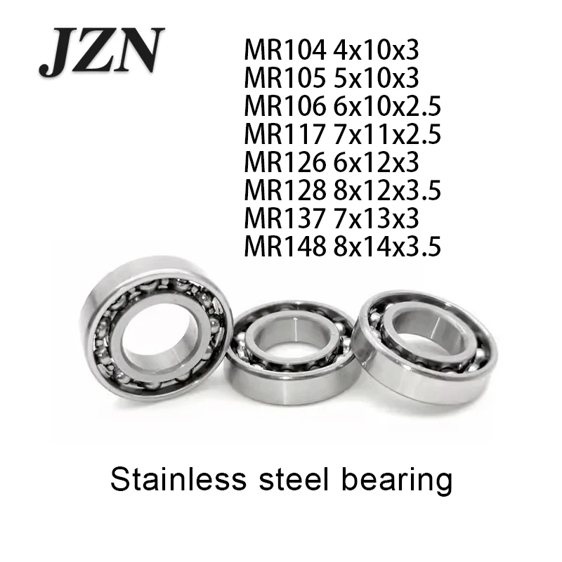 Подшипники из нержавеющей стали JZN SMR104 SMR105 SMR106 SMR117 SMR126 SMR128 SMR137 SMR148 K (2 шт./10 шт.) 
Подшипники из нержавеющей стали JZN SMR104 SMR105 SMR106 SMR117 SMR126 SMR128 SMR137 SMR148 K (2 шт./10 шт.)