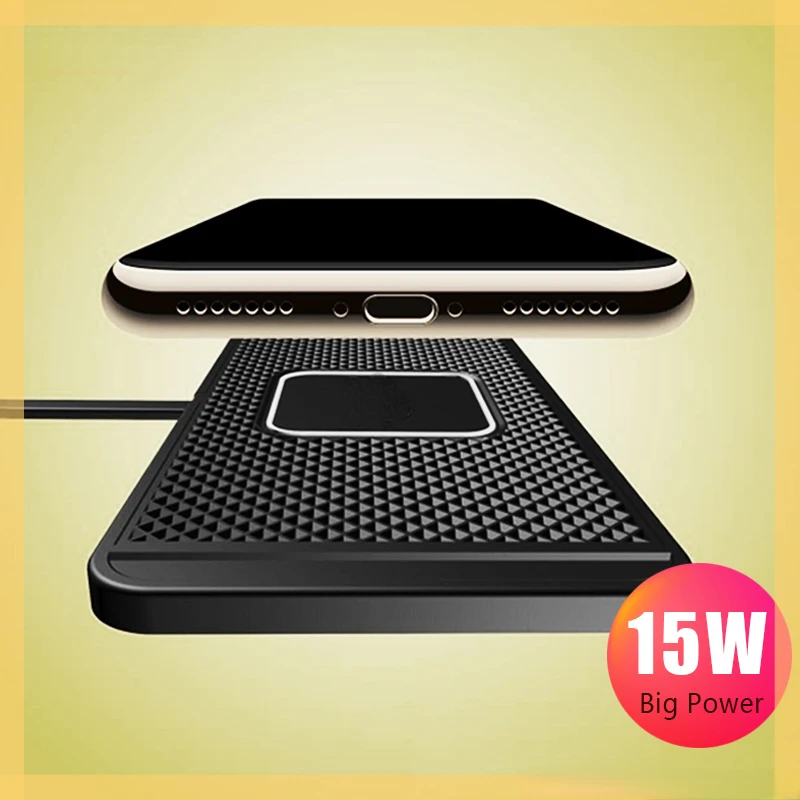 Car Fast Wireless Charger Silicone Pad Cradle Stand Dock 15W for Samsung for iPhone Wireless Charging Stand
Car Fast Wireless Charger Silicone Pad Cradle Stand Dock 15W for Samsung for iPhone Wireless Charging Stand