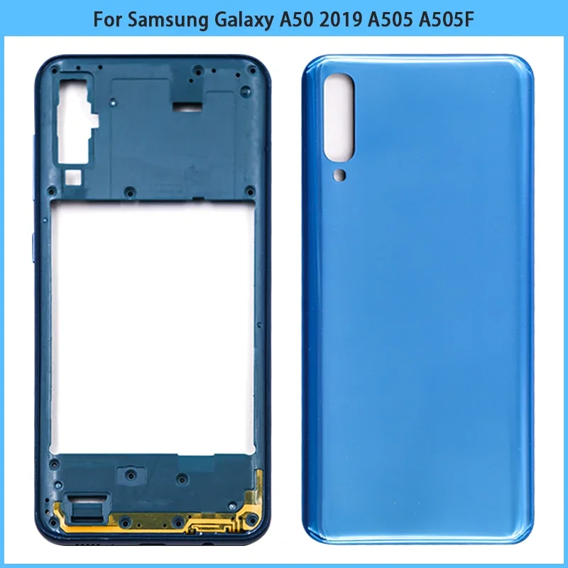 Новинка для Samsung Galaxy A50 2019 A505 A505F пластиковая средняя рамка задняя крышка