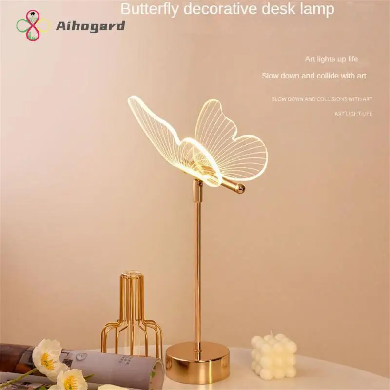 

Smooth Edges Butterfly Shape Ambience Lamps Corrosion Prevention Portable Led Table Lights Led Night Lights Rustproof Cartoon