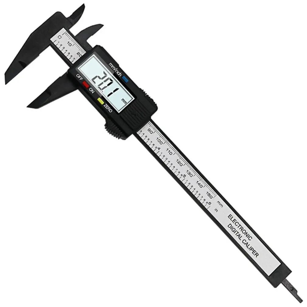 0-150mm LCD 150mm Digital Electronic Carbon Fiber Vernier Caliper Gauge Micrometer Model Precision Vernier Caliper
0-150mm LCD 150mm Digital Electronic Carbon Fiber Vernier Caliper Gauge Micrometer Model Precision Vernier Caliper