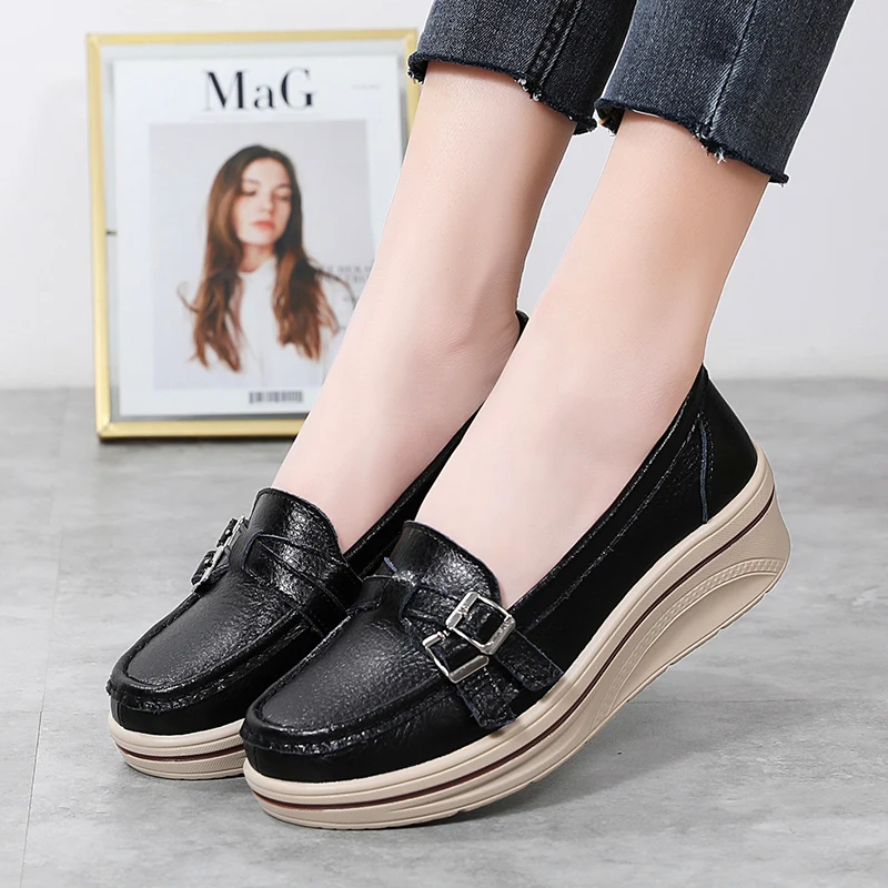 JIEMIAO 2022 High Quality Women Flats Platform Loafers Ladies Leather Comfort Walking Shoes Slip on Casual Shoes Plus Size 35-42
JIEMIAO 2022 High Quality Women Flats Platform Loafers Ladies Leather Comfort Walking Shoes Slip on Casual Shoes Plus Size 35-42