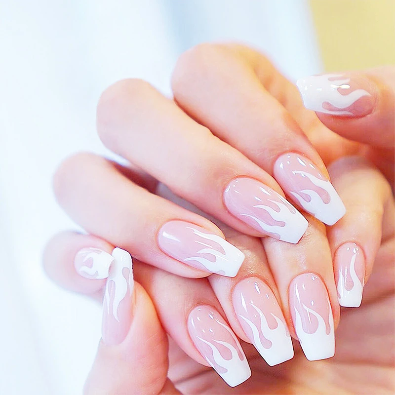 24PCS Pink Fradient Flame False Nails Full Coverage Detachable Artificial Nails French Short Nails Nail Art Tips New 2021
24PCS Pink Fradient Flame False Nails Full Coverage Detachable Artificial Nails French Short Nails Nail Art Tips New 2021