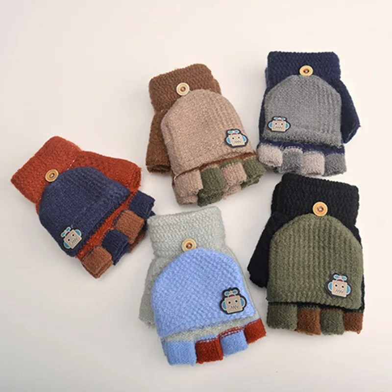 Children's Gloves Winter Boy 8-year-old Boy Flip Winter Half Finger Pupil Exposed Finger Child 6 Baby Five Finger 9
Children's Gloves Winter Boy 8-year-old Boy Flip Winter Half Finger Pupil Exposed Finger Child 6 Baby Five Finger 9
