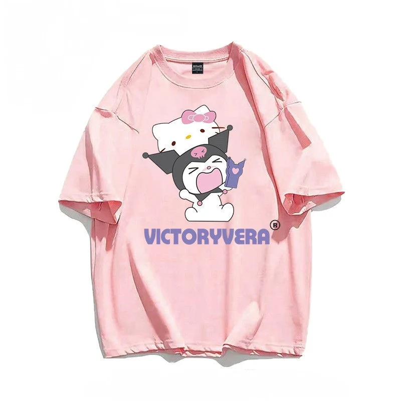 Sanrio Hellokitty Kulomi Short-sleeved T-shirt Summer 2022 New Girlfriends Couple Tops Graphic T Shirts Y2k Clothes Harajuku
Sanrio Hellokitty Kulomi Short-sleeved T-shirt Summer 2022 New Girlfriends Couple Tops Graphic T Shirts Y2k Clothes Harajuku