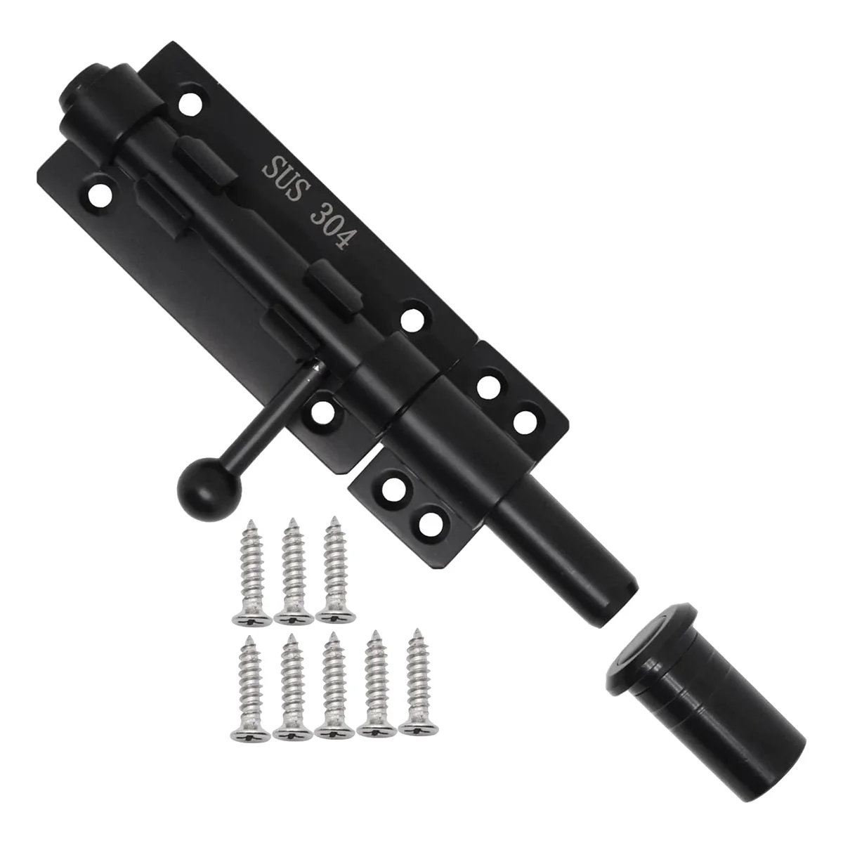 Heavy Duty Slide Bolt Gate Latch with A Padlock, Horizontal Bolt Latch Floor Latch Hardware and Lockable (Black,6 Inch)
Heavy Duty Slide Bolt Gate Latch with A Padlock, Horizontal Bolt Latch Floor Latch Hardware and Lockable (Black,6 Inch)