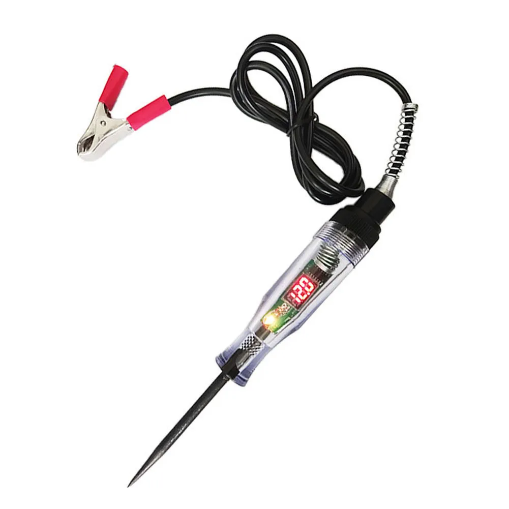 6-24V LCD Circuit Tester Test Light With Extendable Spring Wire Coil Car Truck Low Voltage Light Test Pen Diagnostic Tool
6-24V LCD Circuit Tester Test Light With Extendable Spring Wire Coil Car Truck Low Voltage Light Test Pen Diagnostic Tool