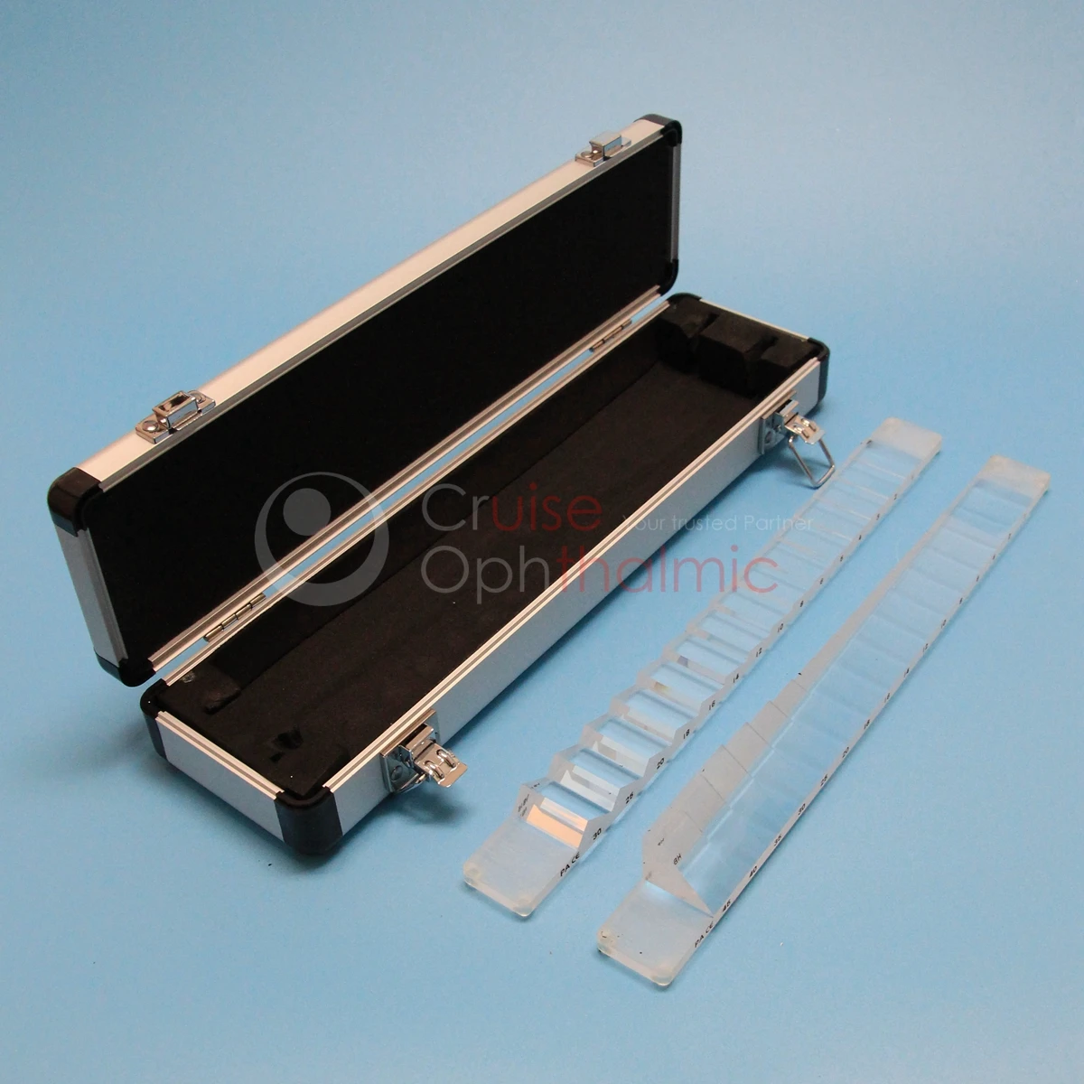 

Optometry Prism Bars Vertical and Horizontal Bar 31 Diopters | Aluminium Carrying Case | PB31 Ship From Poland