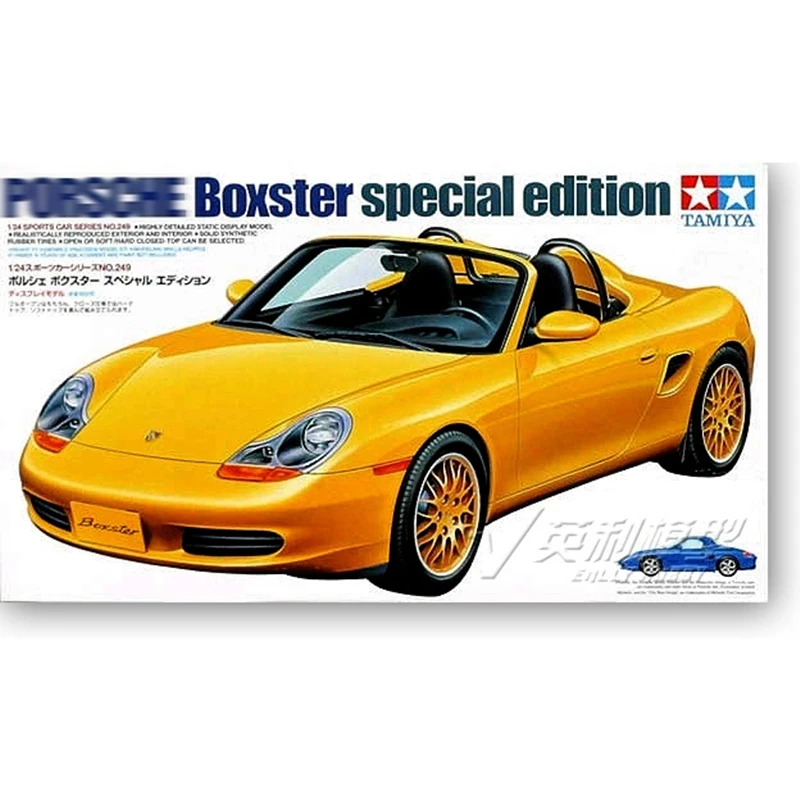 Tamiya 24249 модель спортивного автомобиля в сборе масштаб 1/24, Porsche Boxster, Трансформеры, игрушки для мальчиков, подарок взрослым
Tamiya 24249 модель спортивного автомобиля в сборе масштаб 1/24, Porsche Boxster, Трансформеры, игрушки для мальчиков, подарок взрослым