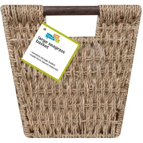 Natural "Natural Can Do Seagrass Basket with Handles: Ideal Organization Solution for Home or Office".
Natural "Natural Can Do Seagrass Basket with Handles: Ideal Organization Solution for Home or Office".