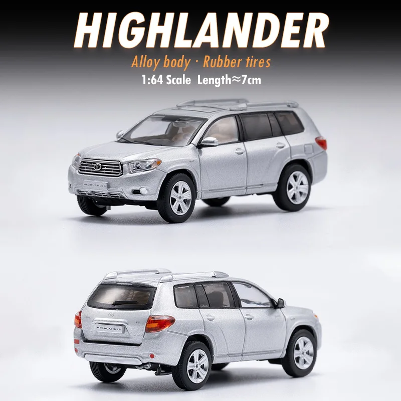 Модель автомобиля GCD 1/64 Toyota Highlander из сплава, миниатюрная модель
Модель автомобиля GCD 1/64 Toyota Highlander из сплава, миниатюрная модель