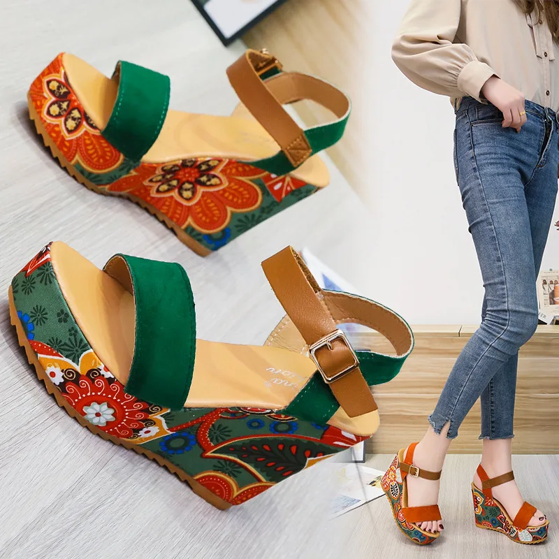 Spring Shoes 2022 Summer Clogs Wedge High Heel Sandal for Women Suit Female Beige Open Toe Buckle Strap Platform High-heeled Low
Spring Shoes 2022 Summer Clogs Wedge High Heel Sandal for Women Suit Female Beige Open Toe Buckle Strap Platform High-heeled Low