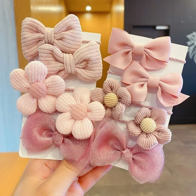 10Pcs/Set Hairbands Cloth+nylon Bow Flower Elastic Hairbands Sweet Fashion Hair Ties Rubber Band Accessories for Women/ Girls
10Pcs/Set Hairbands Cloth+nylon Bow Flower Elastic Hairbands Sweet Fashion Hair Ties Rubber Band Accessories for Women/ Girls