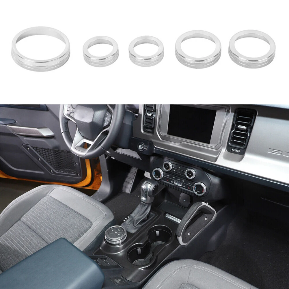Durable Audio Switch Knob Ring Cover Trim Air Condition Button Button Ring Trim Center Console Decoration Parts Replacement
Durable Audio Switch Knob Ring Cover Trim Air Condition Button Button Ring Trim Center Console Decoration Parts Replacement