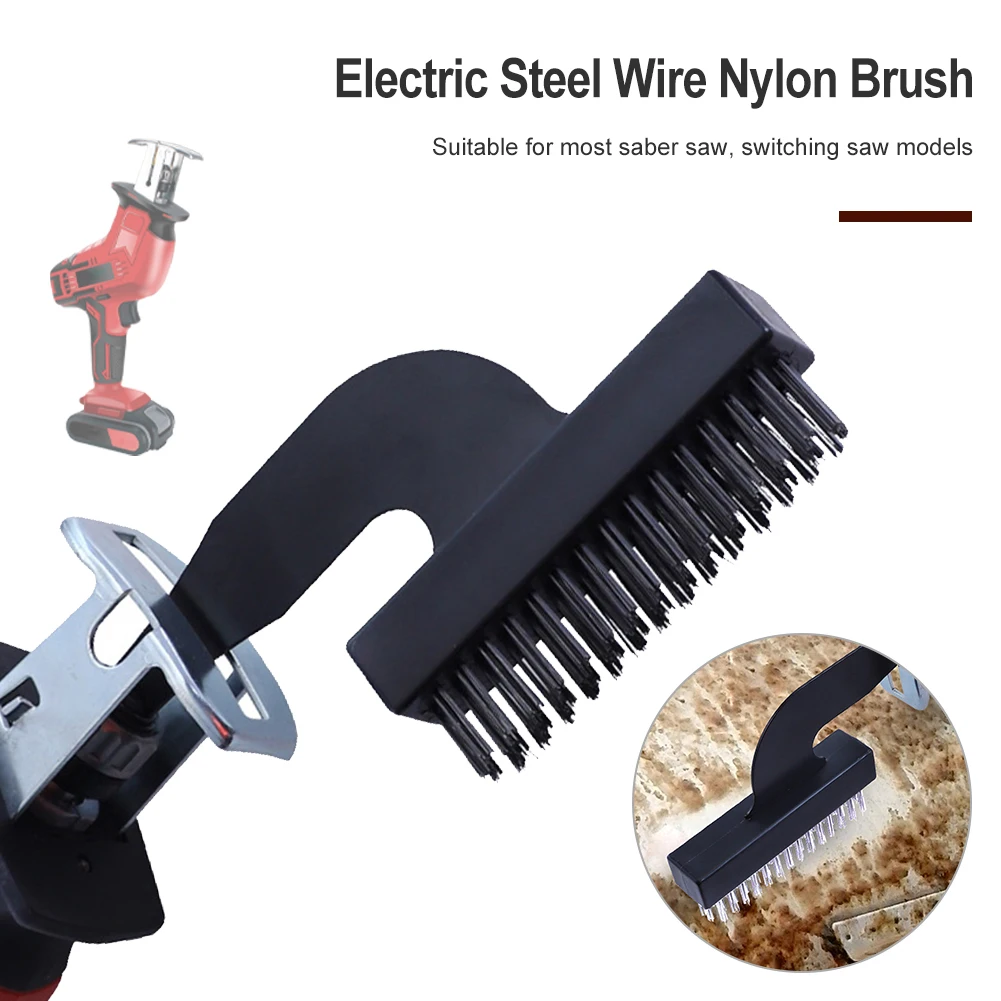 Nylon Steel Brush Head for Saber Saw Reciprocating Saw Attachment Electric Cleaning Brushes Rust Stains Removal Grinding Tools
Nylon Steel Brush Head for Saber Saw Reciprocating Saw Attachment Electric Cleaning Brushes Rust Stains Removal Grinding Tools