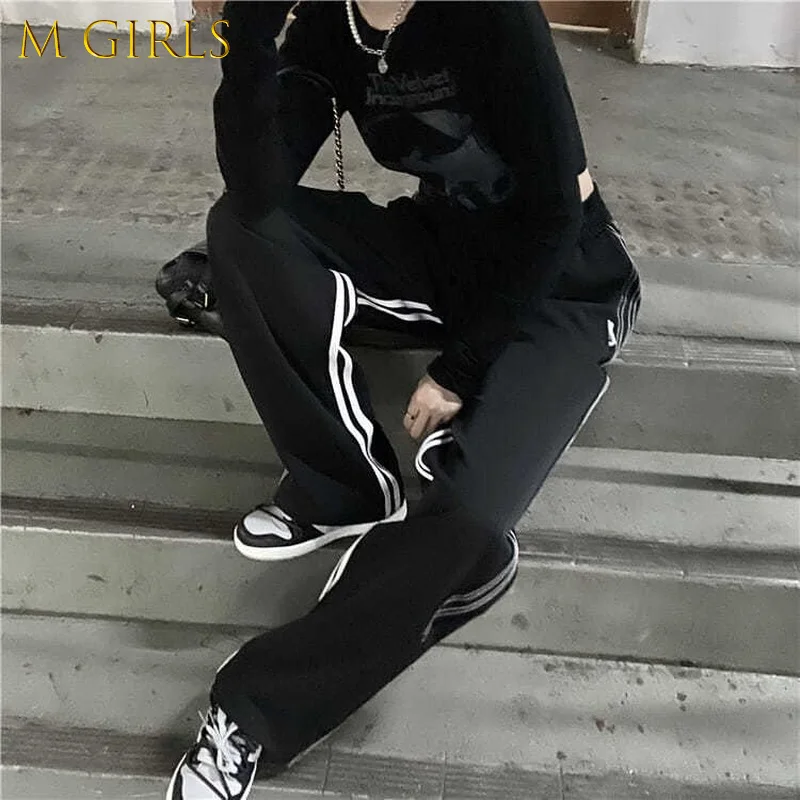 M GIRLS Casual Pants Women S-4XL Simple Side Striped Korean Fashion All-match Streetwear High Elastic Waist Trousers Full Length
M GIRLS Casual Pants Women S-4XL Simple Side Striped Korean Fashion All-match Streetwear High Elastic Waist Trousers Full Length