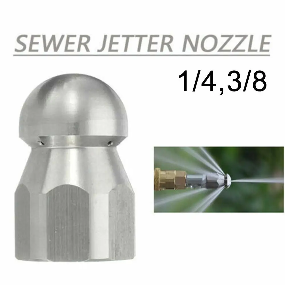 3/8" 1/8" Pressure Washer Clean Jetter Nozzle For Home Garden Supplies Drain Hose Nozzle Sewer Water Rat Sprinkler
3/8" 1/8" Pressure Washer Clean Jetter Nozzle For Home Garden Supplies Drain Hose Nozzle Sewer Water Rat Sprinkler