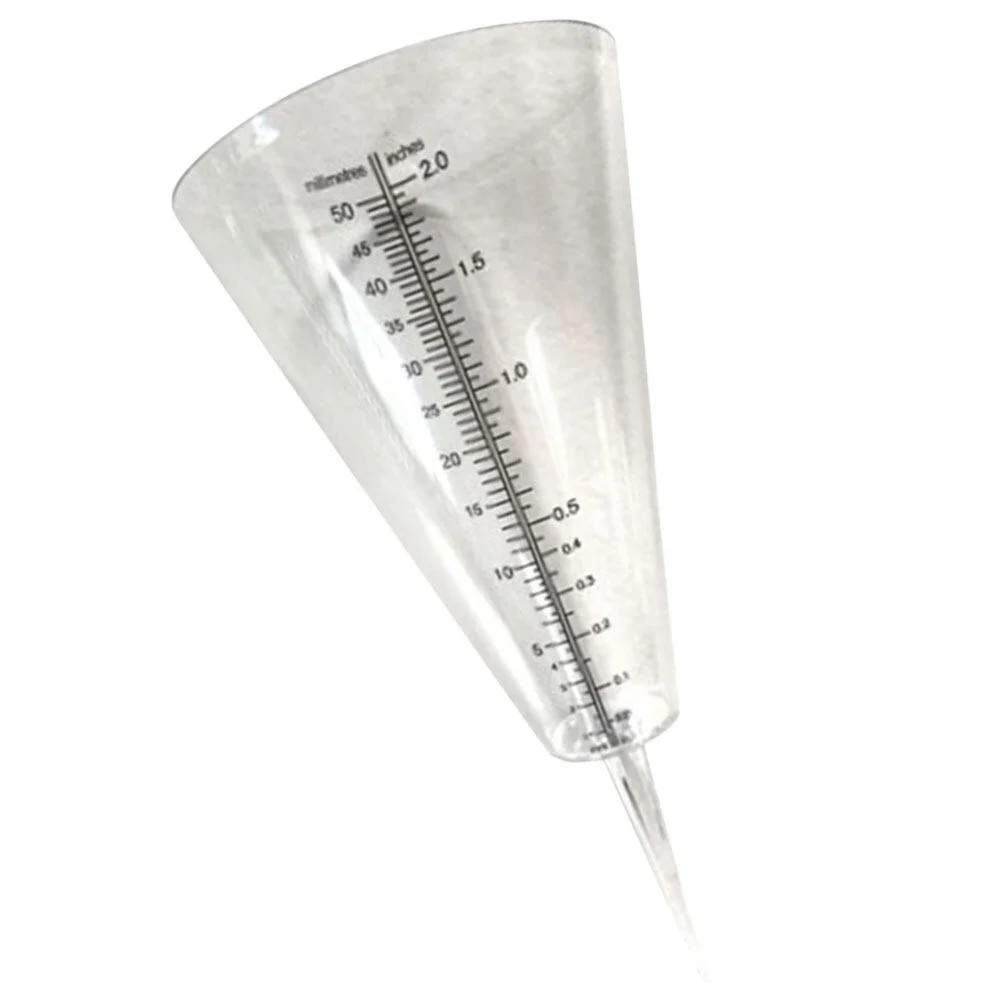 Rain Gauge Outdoor Lawn Farming Garden Supplies Meter Cone Shaped Measuring Cup Plastic Tube Clear
Rain Gauge Outdoor Lawn Farming Garden Supplies Meter Cone Shaped Measuring Cup Plastic Tube Clear