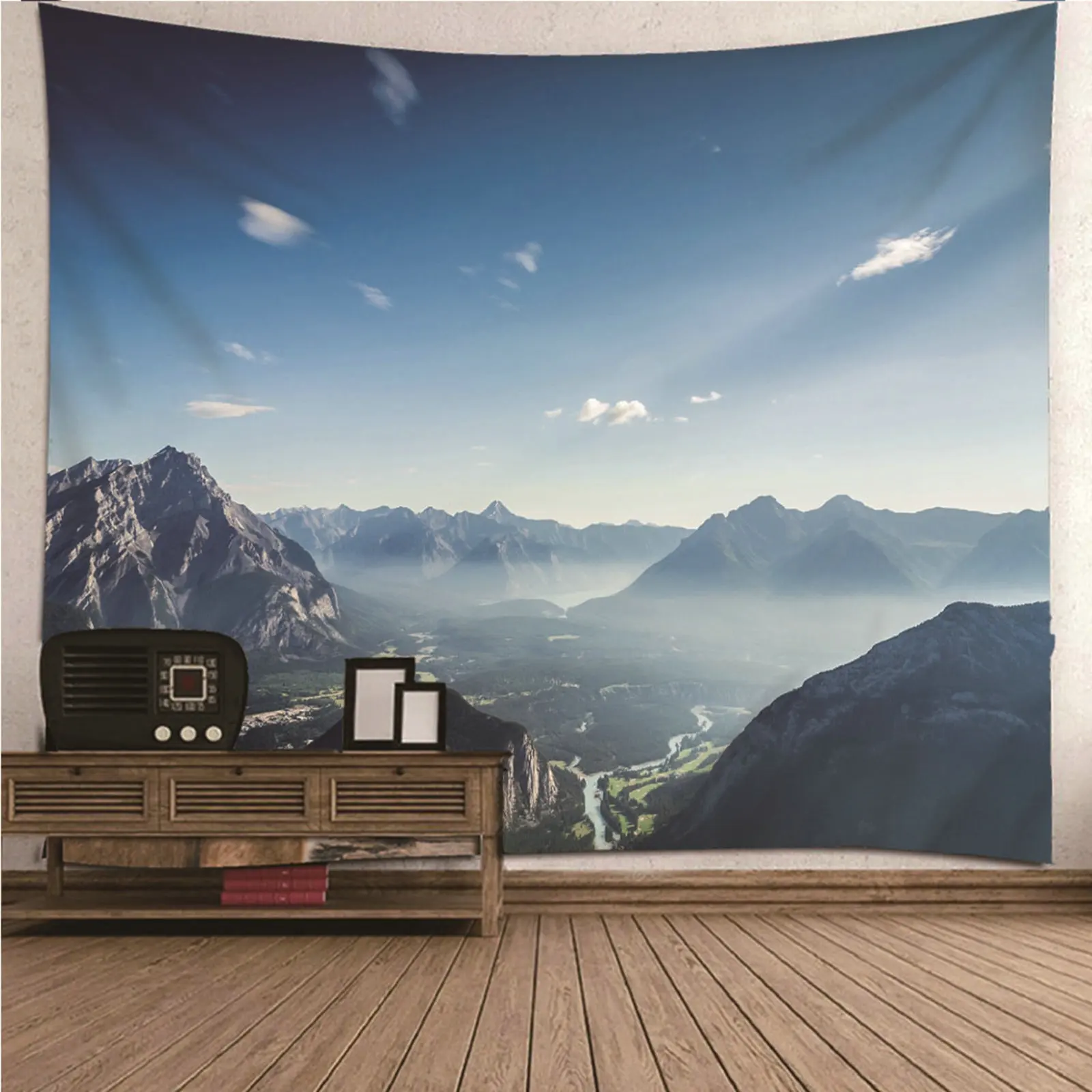 

Tapestry Bedroom Decorative Tapestry natural scenery Mountains, Rivers & Sky Wall Hanging Blanket Dorm Art Decor Covering