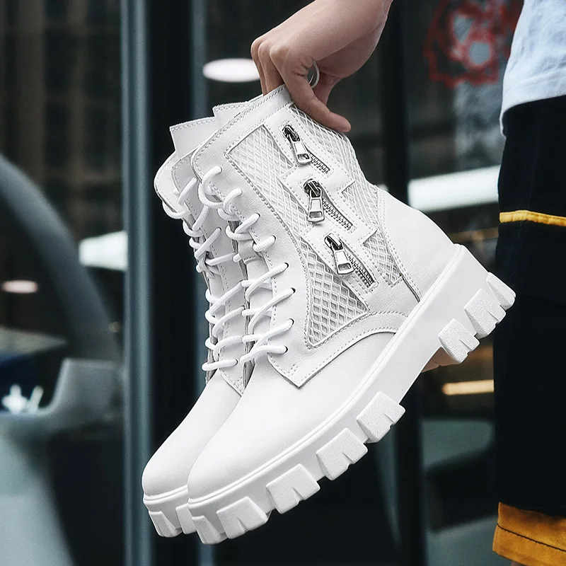 Thick-soled Comfortable Wear-resistant Non-slip Boots Summer New Men's Casual Shoes Fashion Hollow Breathable Popular Mens Shoes
Thick-soled Comfortable Wear-resistant Non-slip Boots Summer New Men's Casual Shoes Fashion Hollow Breathable Popular Mens Shoes