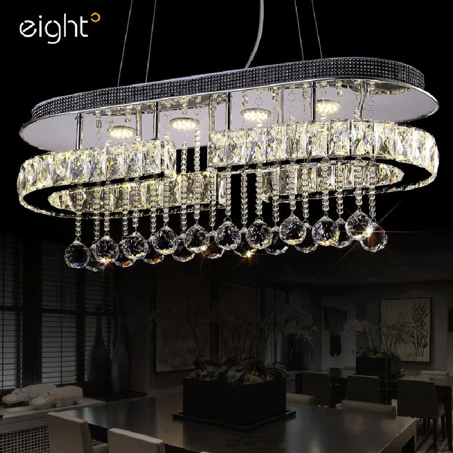 Modern LED crystal chandelier living room hanging lights home luminaires bedroom lighting fixtures dining room suspended lamps
Modern LED crystal chandelier living room hanging lights home luminaires bedroom lighting fixtures dining room suspended lamps